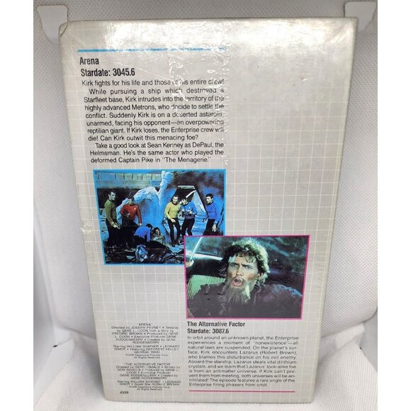 1978 Star Trek The Collectors Edition VHS Arena & The Alternative Factor Episode - Picture 2 of 6